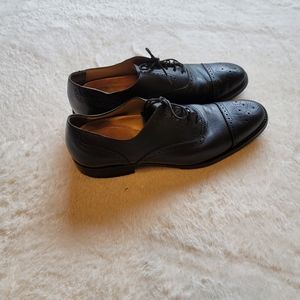 Italtian Oremieux black leather dress shoes